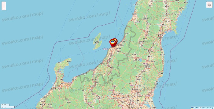 新潟県の加瀬のレンタルボックスの店舗地図