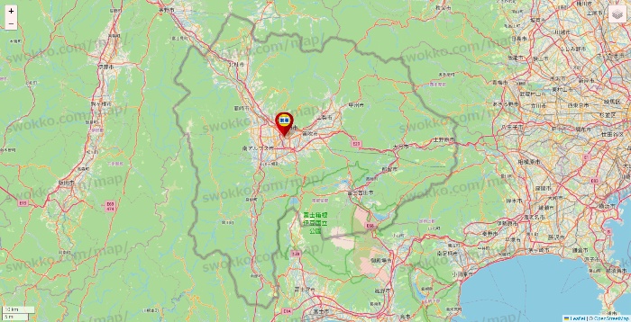 山梨県の加瀬のレンタルボックスの店舗地図