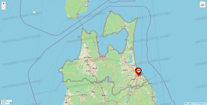 青森県の加瀬のレンタルボックスの店舗地図