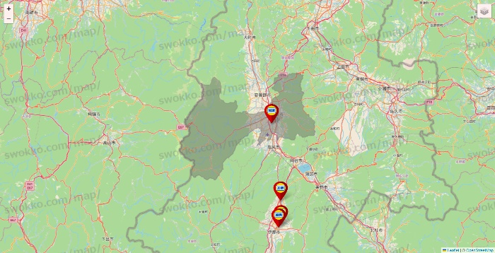 長野県の加瀬のレンタルボックスの店舗地図