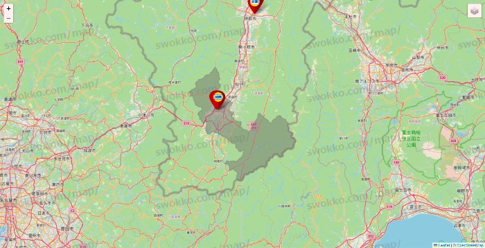 長野県の加瀬のレンタルボックスの店舗地図
