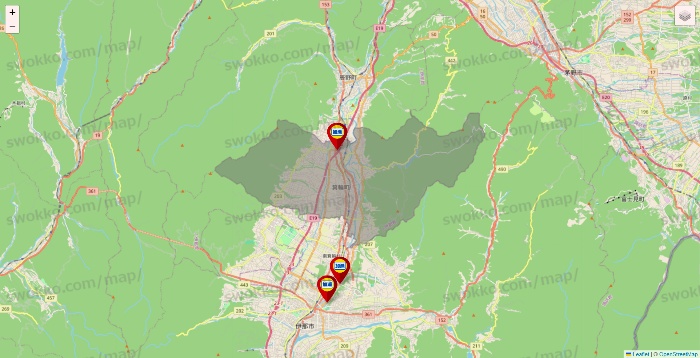 長野県の加瀬のレンタルボックスの店舗地図