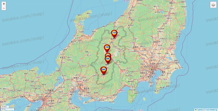 長野県の加瀬のレンタルボックスの店舗地図