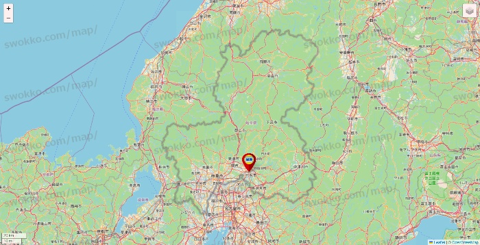 岐阜県の加瀬のレンタルボックスの店舗地図