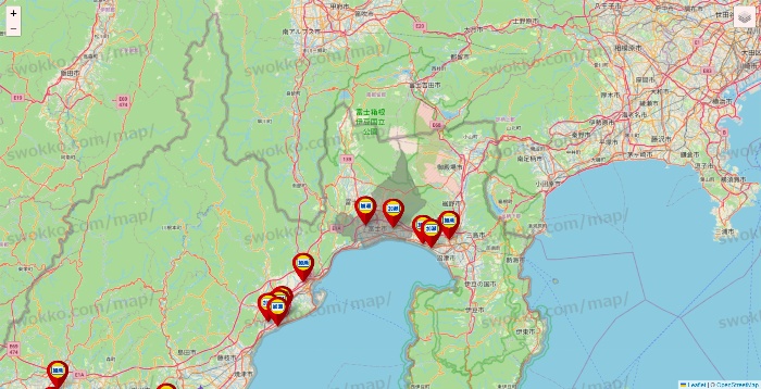 静岡県の加瀬のレンタルボックスの店舗地図