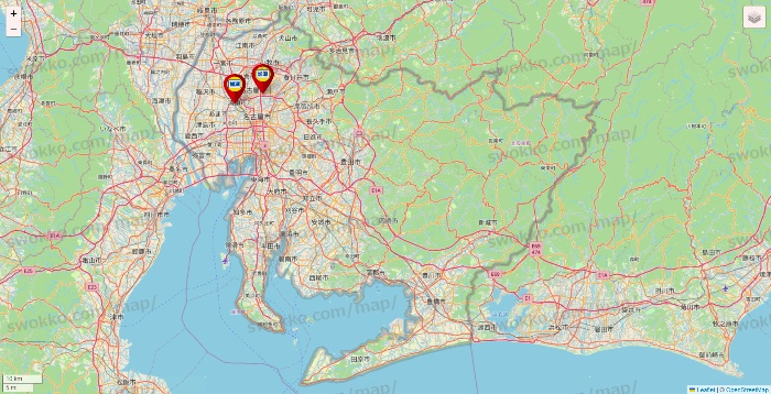 愛知県の加瀬のレンタルボックスの店舗地図