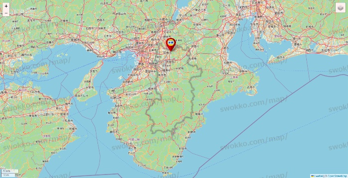 奈良県の加瀬のレンタルボックスの店舗地図