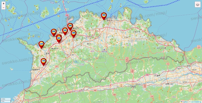 香川県の加瀬のレンタルボックスの店舗地図