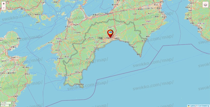 高知県の加瀬のレンタルボックスの店舗地図