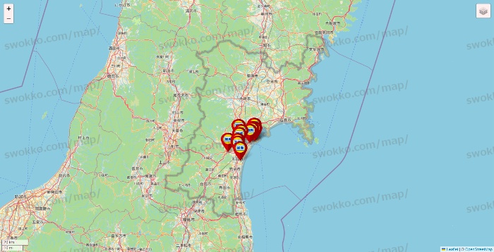 宮城県の加瀬のレンタルボックスの店舗地図
