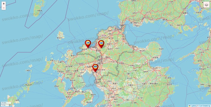 福岡県の加瀬のレンタルボックスの店舗地図