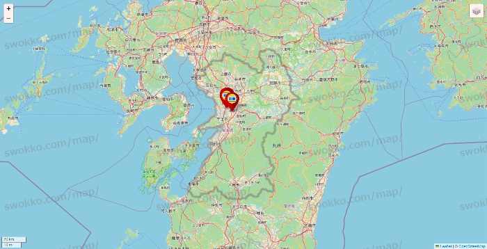 熊本県の加瀬のレンタルボックスの店舗地図