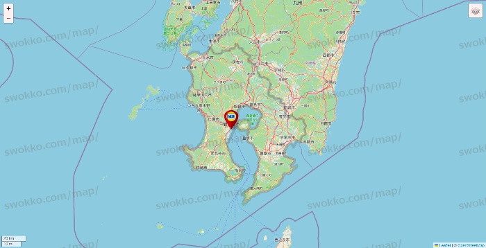 鹿児島県の加瀬のレンタルボックスの店舗地図