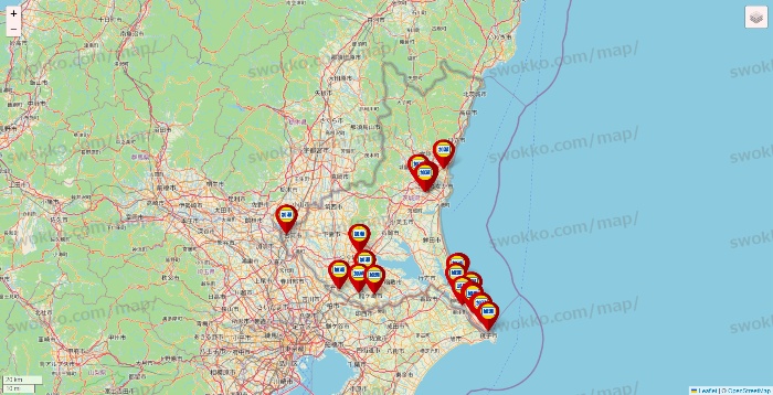 茨城県の加瀬のレンタルボックスの店舗地図