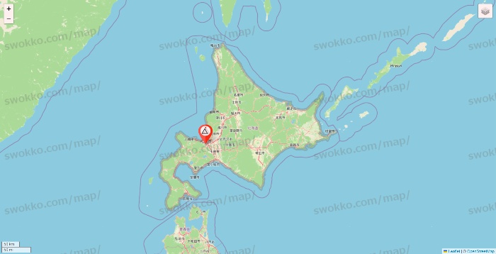 北海道のかたぎり塾の店舗地図