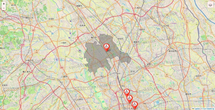 埼玉県のかたぎり塾の店舗地図