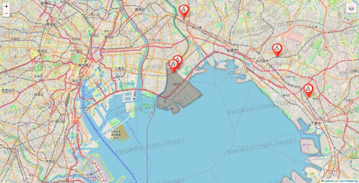 千葉県のかたぎり塾の店舗地図