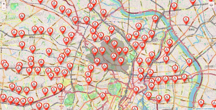 東京都のかたぎり塾の店舗地図