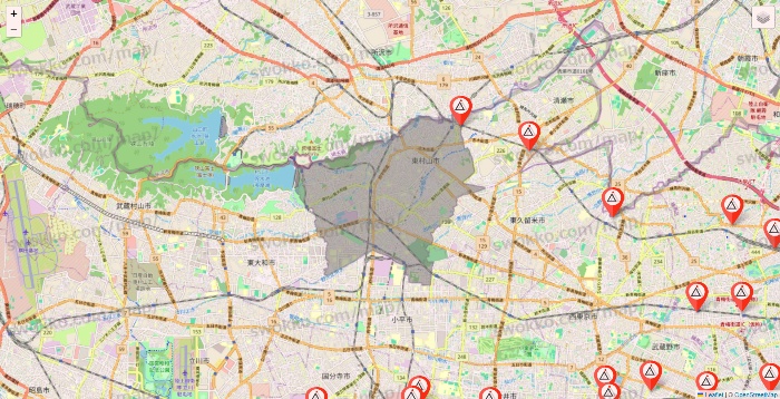 東京都のかたぎり塾の店舗地図