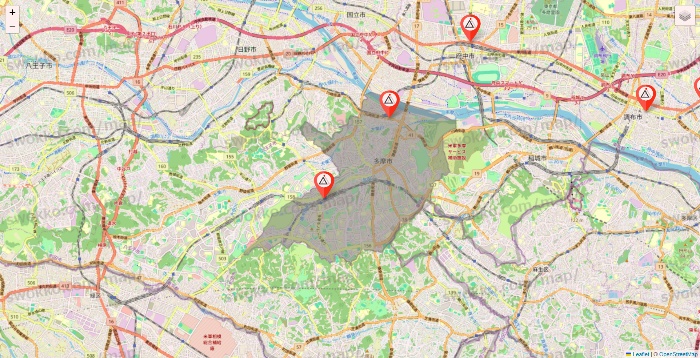 東京都のかたぎり塾の店舗地図