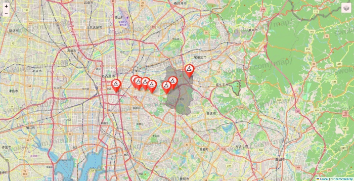 愛知県のかたぎり塾の店舗地図