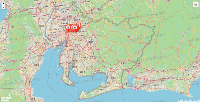 愛知県のかたぎり塾の店舗地図
