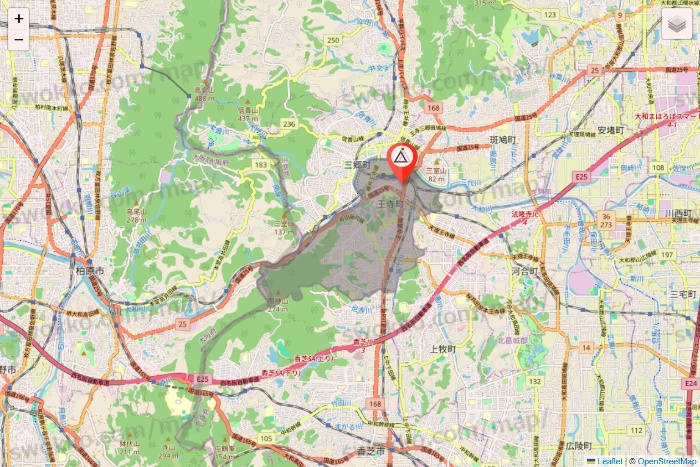 奈良県のかたぎり塾の店舗地図