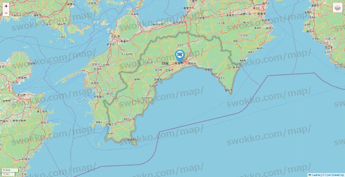 高知県の河合塾の店舗地図