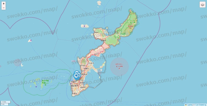 沖縄県の河合塾の店舗地図