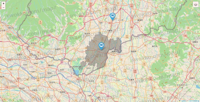 栃木県の河合塾の校舎地図