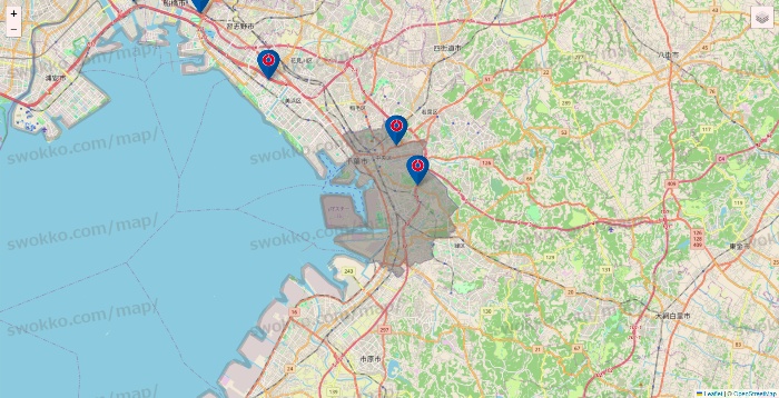 千葉県のコーナンの店舗地図