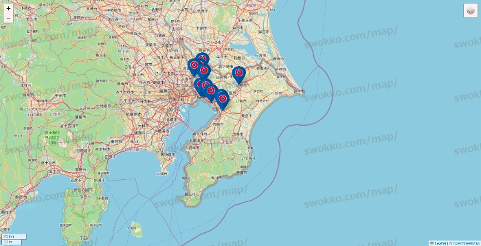 千葉県のコーナンの店舗地図