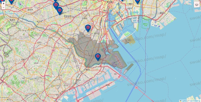 東京都のコーナンの店舗地図