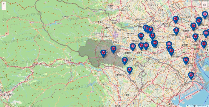 東京都のコーナンの店舗地図