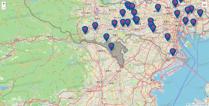 東京都のコーナンの店舗地図
