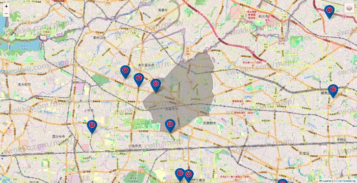 東京都のコーナンの店舗地図