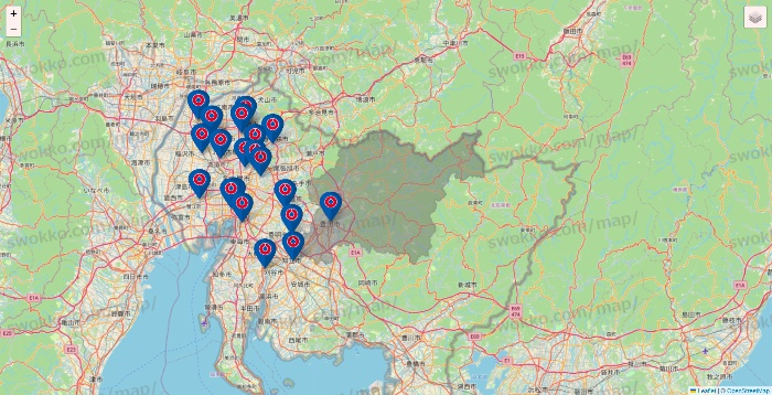 愛知県のコーナンの店舗地図