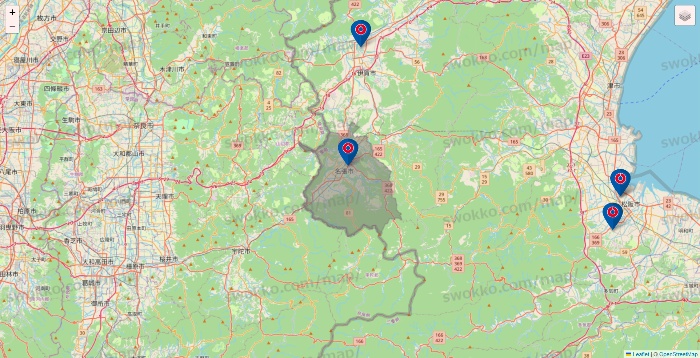 三重県のコーナンの店舗地図