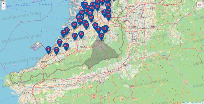 大阪府のコーナンの店舗地図