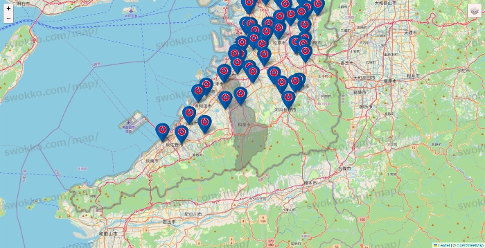 大阪府のコーナンの店舗地図