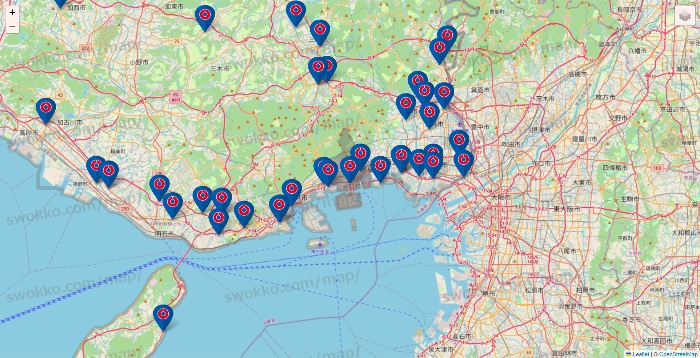 兵庫県のコーナンの店舗地図