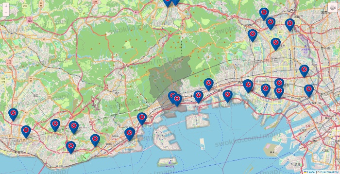 兵庫県のコーナンの店舗地図