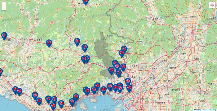兵庫県のコーナンの店舗地図