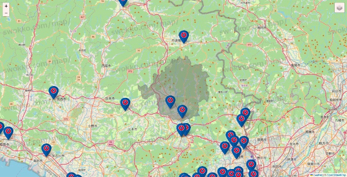 兵庫県のコーナンの店舗地図