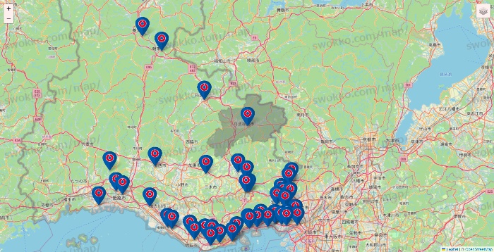 兵庫県のコーナンの店舗地図