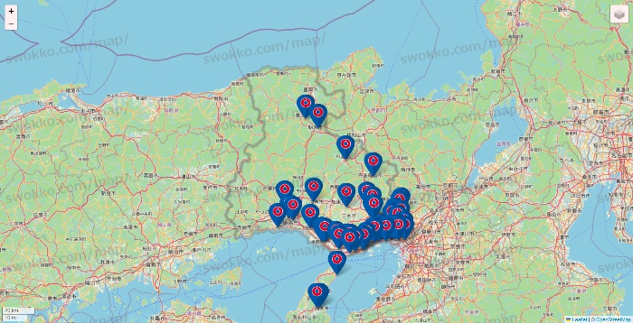 兵庫県のコーナンの店舗地図