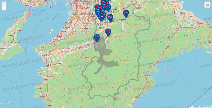 奈良県のコーナンの店舗地図