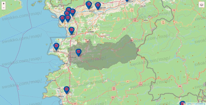 和歌山県のコーナンの店舗地図