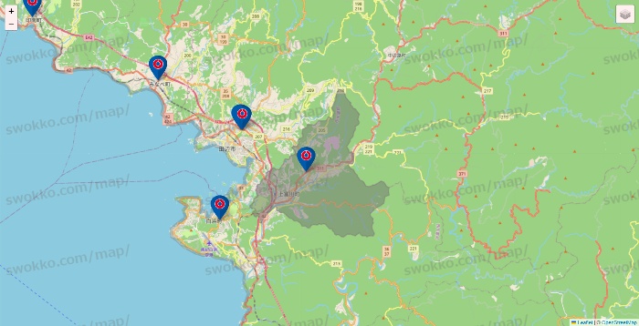 和歌山県のコーナンの店舗地図
