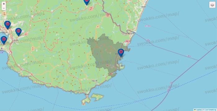 和歌山県のコーナンの店舗地図
